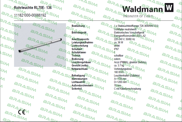 Waldmann-111821000-00066192 price