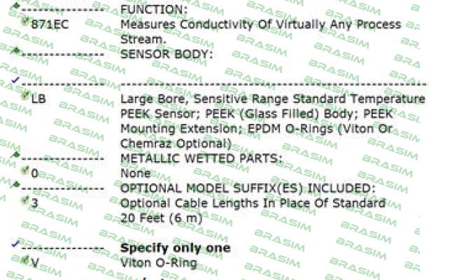 Foxboro (by Schneider Electric)-871EC-LB0-3V price