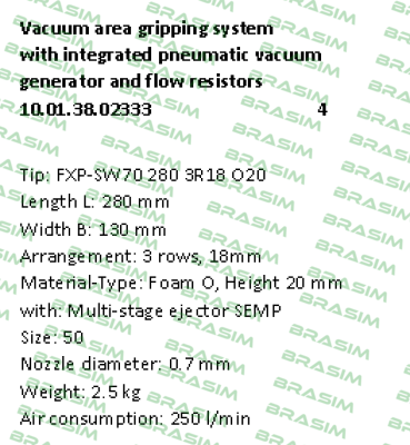 Schmalz-Typ: FXP-SW70 280 3R18 O20 price