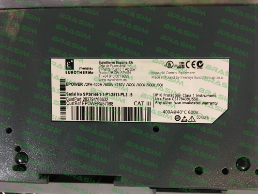 Eurotherm-EPOWER/2PH-400A/600V/230V/XXX/XXX/XXX/OO /XX/XX/XX/XX/XXX/XX/XX/XXX/XXX/XXX/XX/////////////////// price