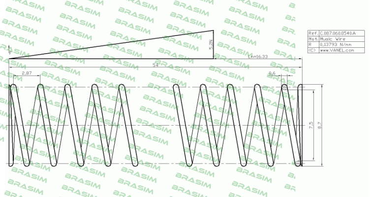 Vanel-C.087.060.0540.A price