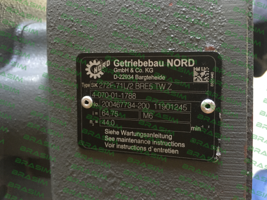 Nord-Type: SK 272F-71L/2 BRE5 TW Z OEM price