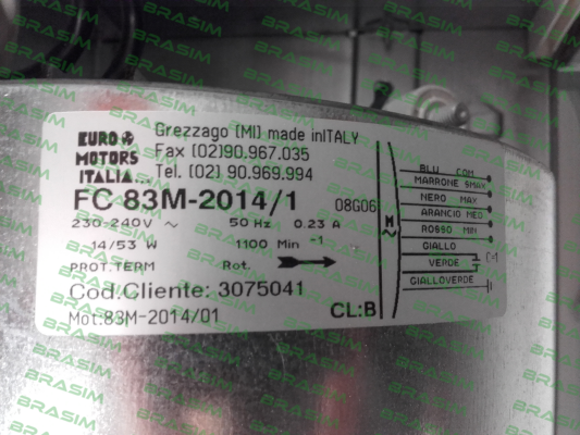 Euro Motors Italia-FC 83M-2014/1 08G06 price