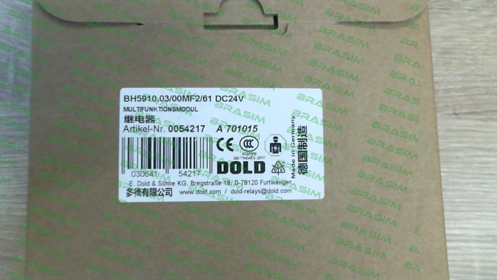 Dold-p/n: 0054217, Type: BH5910.03/00MF2/61 DC24V price