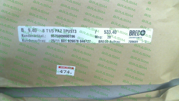 Brecoflex-9,4 T1/5/533,4-PAZ (210XL037) price