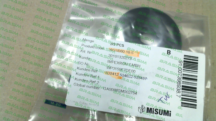 Misumi-WSSB60-16-5 price