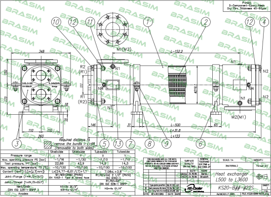 HS Cooler-KS20-BCN-420S L1800 price