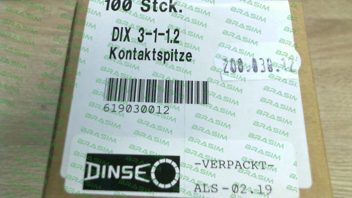 Dinse-DIX 3-1-1.2 (pack x10) price