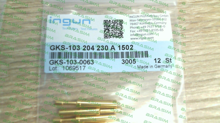 Ingun-GKS-103 204 230 A 1502 price