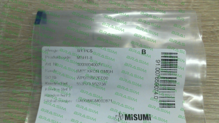 Misumi-MSH1-8 price