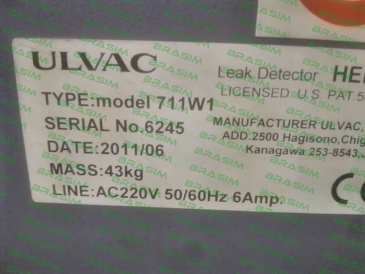 ULVAC-Model 711W1 price