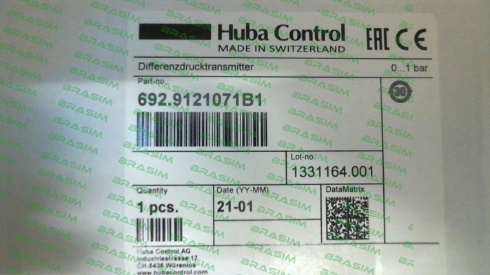 Huba Control-692.912107B1 price