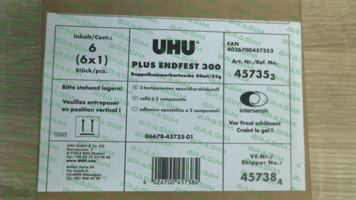 UHU-45738  PLUS ENDFEST 300 (1 pack, 1x 6 pcs) price