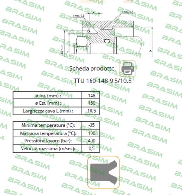 Guarnitec-TTU 160 148 9.5/10.5 price