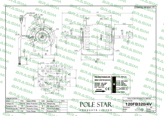 Pole Star-120FB320/4V  price