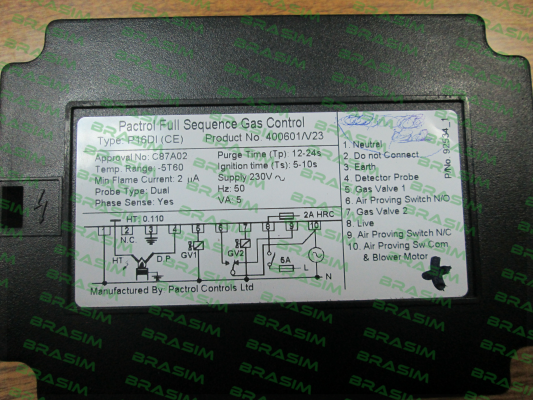 Pactrol-Type P16DI(CE), Pn. 400601/V23 price