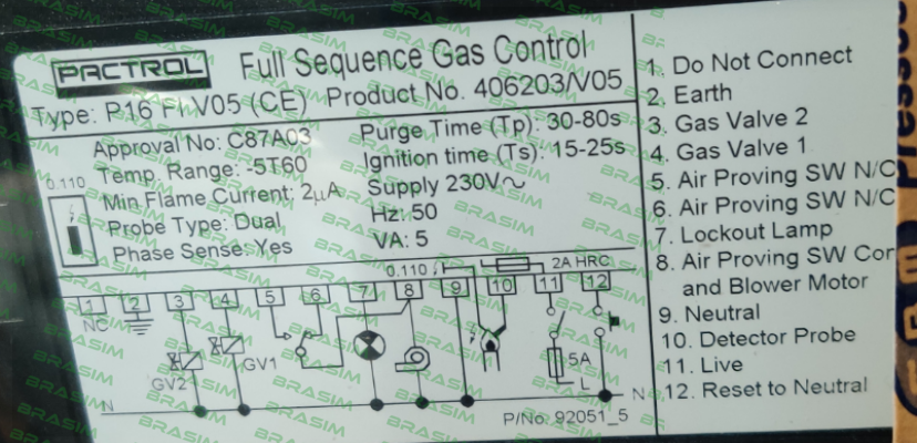 Pactrol-406203 V05 (CE) PAC40077 price