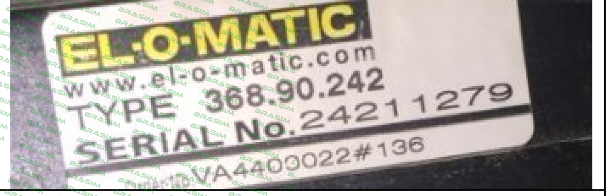 Elomatic-11711  VA368.90.242 price