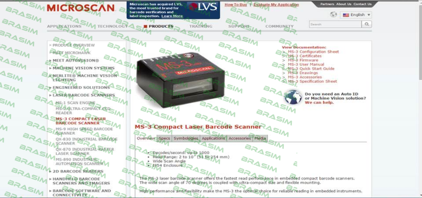 Microscan-MS 3-0003 price