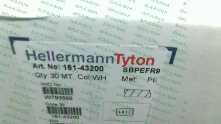 Hellermann Tyton-p/n: 161-43200; Type: SBPEFR9 price