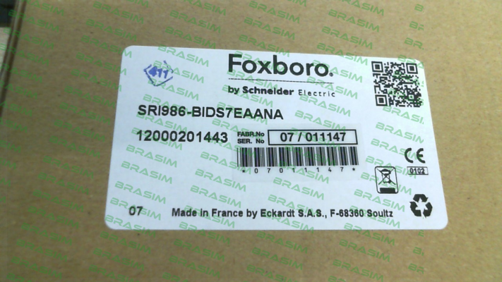 Foxboro (by Schneider Electric)-SRI986-BIDS7ZZZNA price