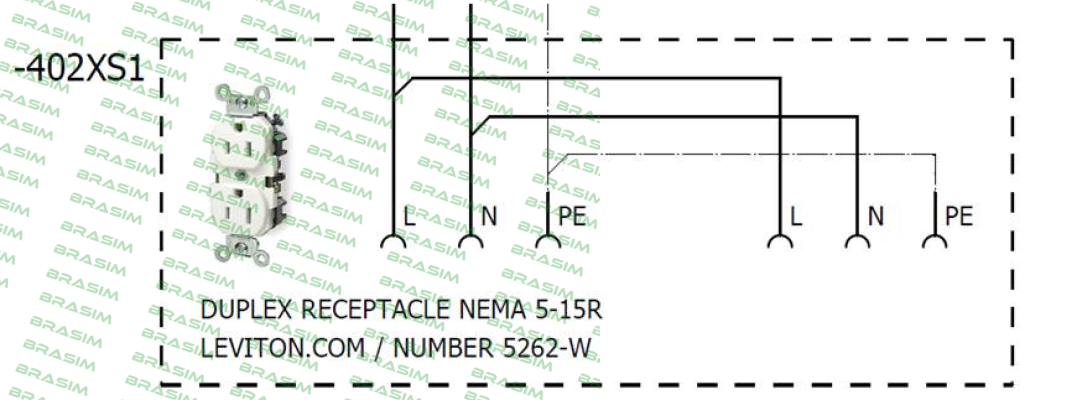 Leviton-252-05262-00w - NEMA 5-15R  price