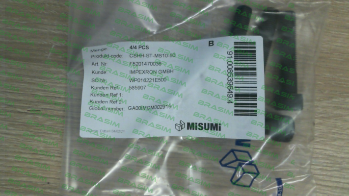 Misumi-CSHH-ST-MS10-50 price