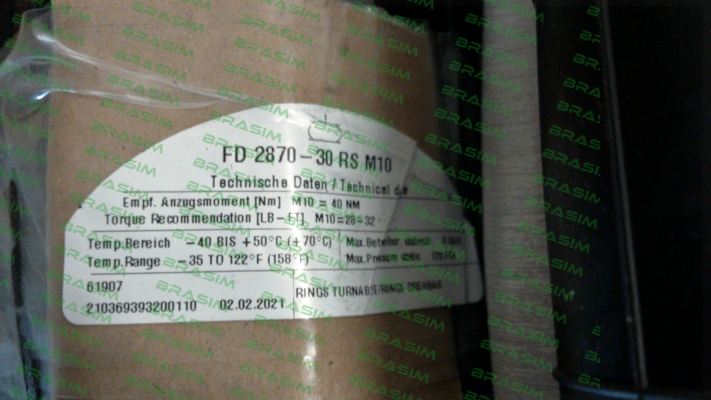 Contitech-P/N:115265; Type:FD2870-30 RS M10 price