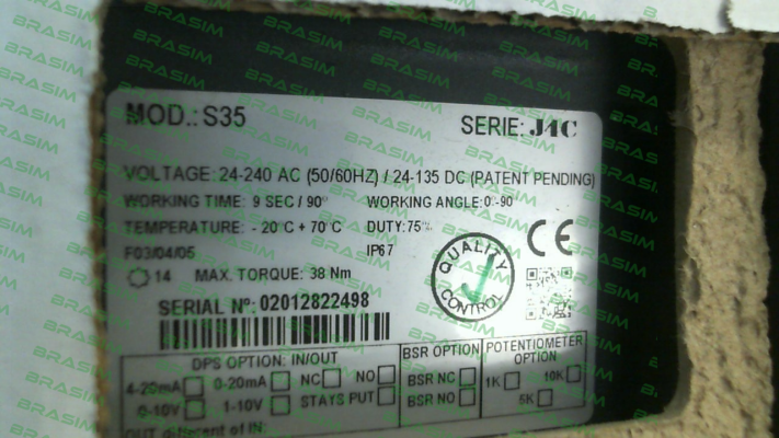 J+J Automation-P/N: S4C000209, Type: J4C-S35 price