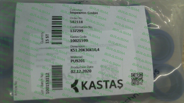 Kastas Sealing-K51 20X30X10,4 price