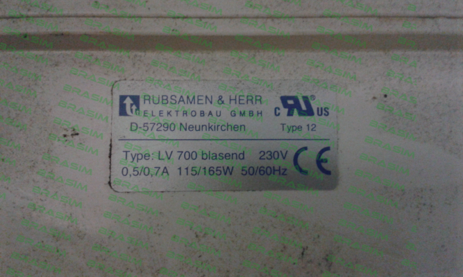 Rübsamen & Herr-LV 700 230V АС price