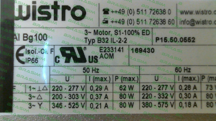 Wistro-P15.50.0552 price