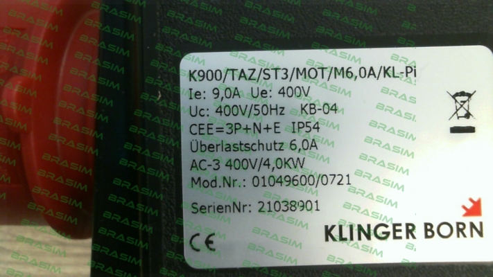 Klinger Born-K900/TAZ/ST3/Mot/M6,0A/KL-Pi/Phw (0104.9600) price