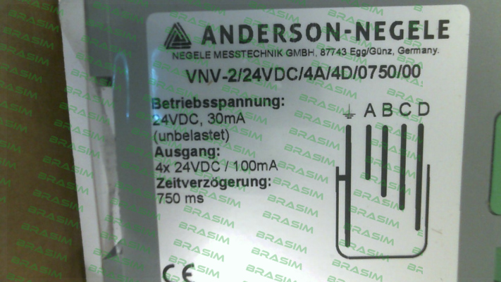 Anderson-Negele-VNV-2/24VDC/4A/4D/0750/00 price