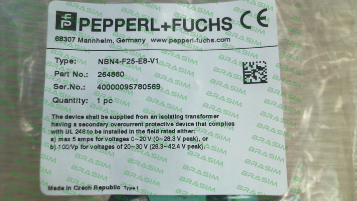 Pepperl-Fuchs-p/n: 264860, Type: NBN4-F25-E8-V1 price