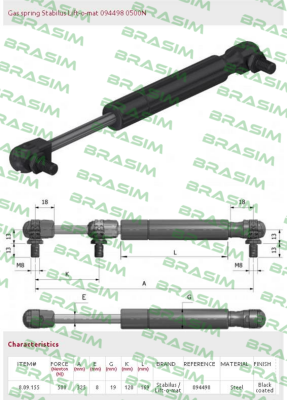 Stabilus-094498/500N  price