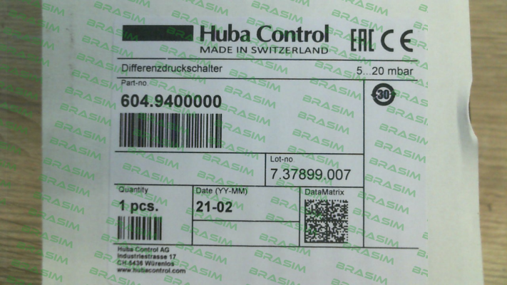 Huba Control-604.9400000 price