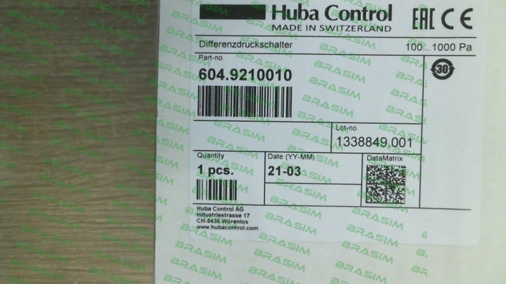 Huba Control-604.9210010 price