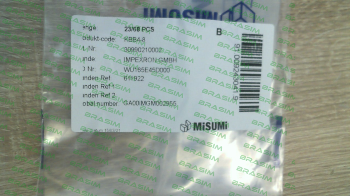 Misumi-KBB4-8 price