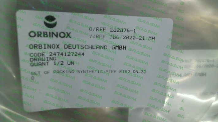 Orbinox-Set of Packing for Type ET DN 300 price