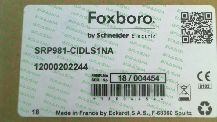 Foxboro (by Schneider Electric)-SRP981-CIDLS1NA price