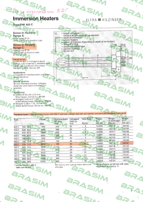 ELTRA HILZINGER-403 C price