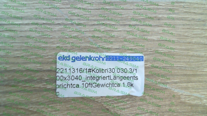 Ekd Gelenkrohr-30.030.3/100 x3040 price