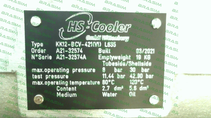 HS Cooler-KK12-BCV-421(V1) L635 price