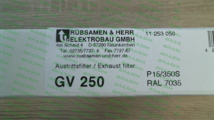 Rübsamen & Herr-GV 250 Light gray RAL 7035 price