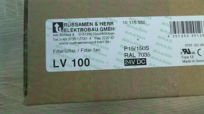 Rübsamen & Herr-LV 100 Light gray RAL 7035 - 24V DC price