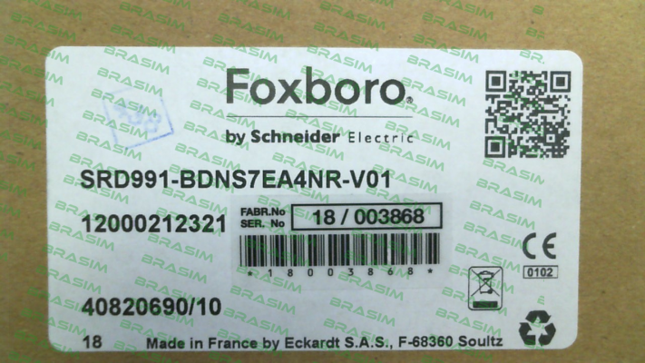 Foxboro (by Schneider Electric)-SRD991-BDNS7EA4NR-V01 price