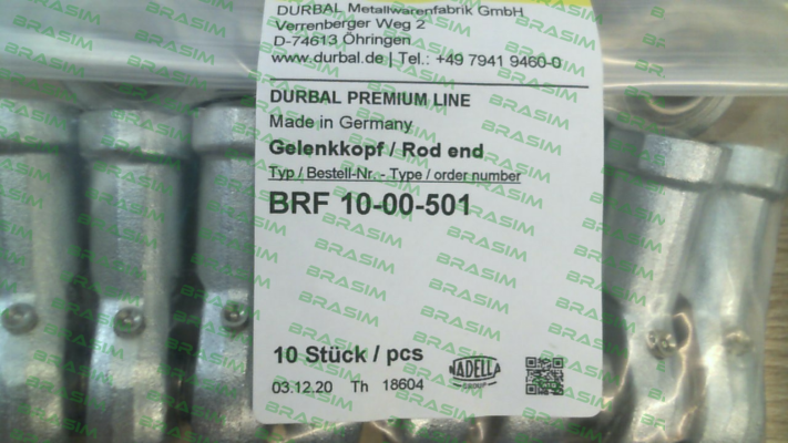 Durbal-BRF 10-00-501 price