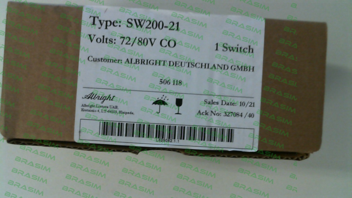 Albright-SW 200-21 (506118) price