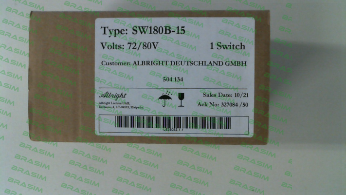 Albright-SW180B-15 72-80V INT price